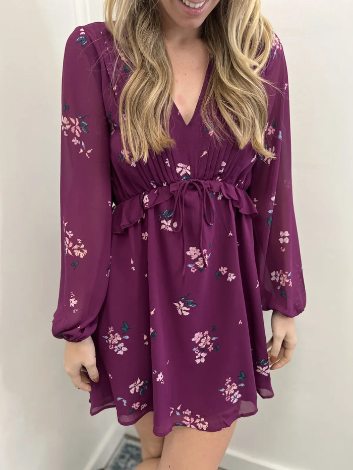 Rami Plum Dress-XS