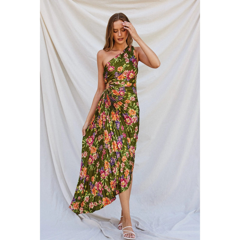 Willow Garden One Shoulder Dress