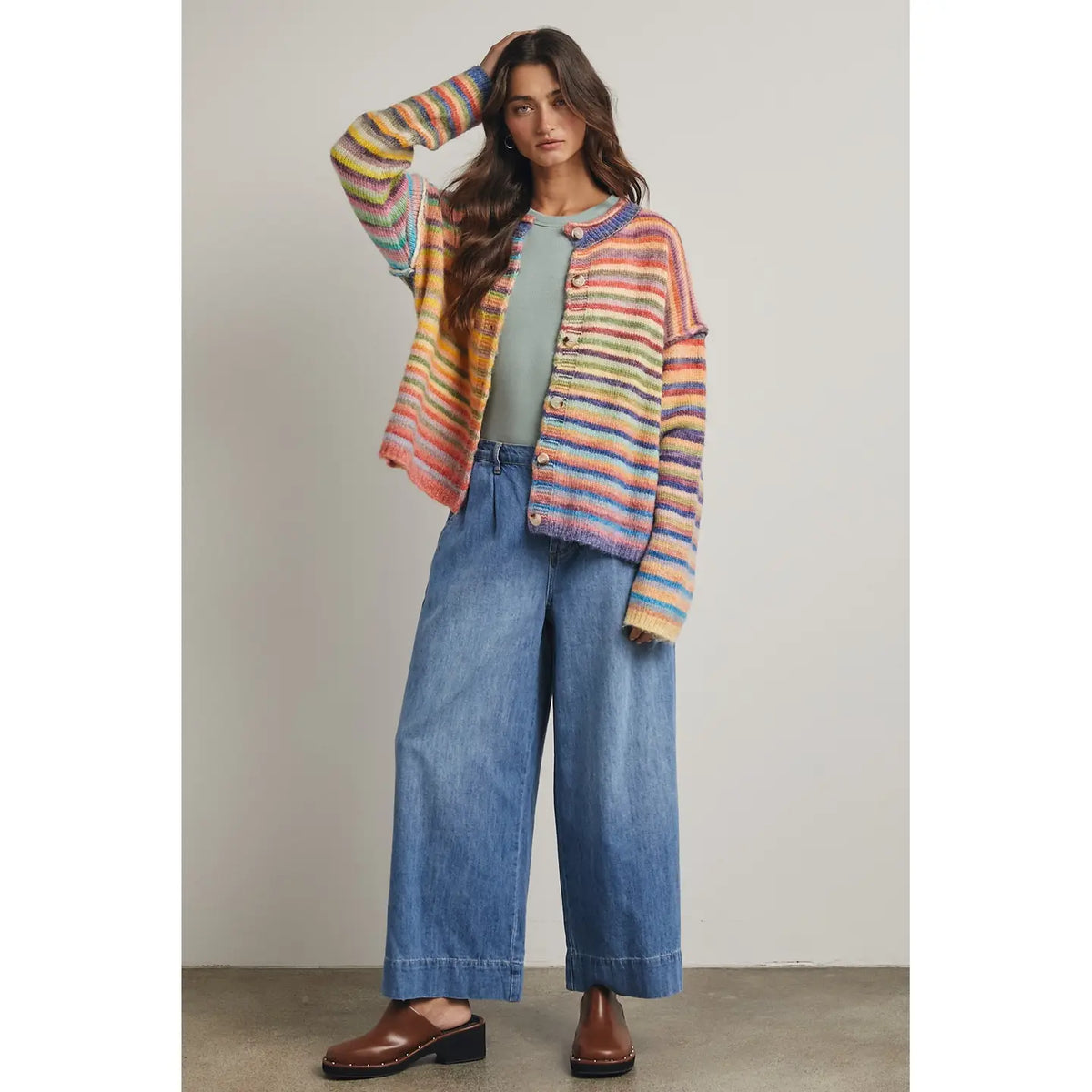 Rainbow Rush Button Cardigan