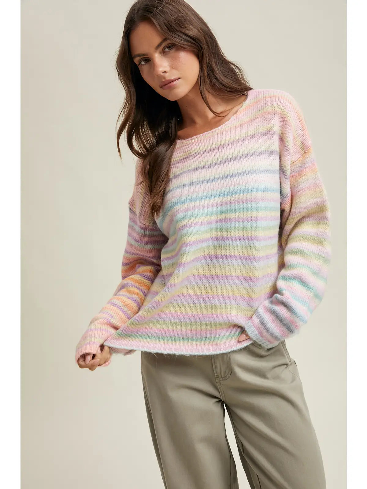 Whisper Rainbow Pastel Sweater