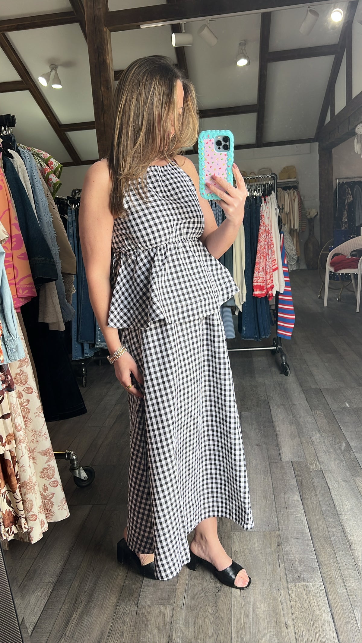 Gingham Check Yes Top
