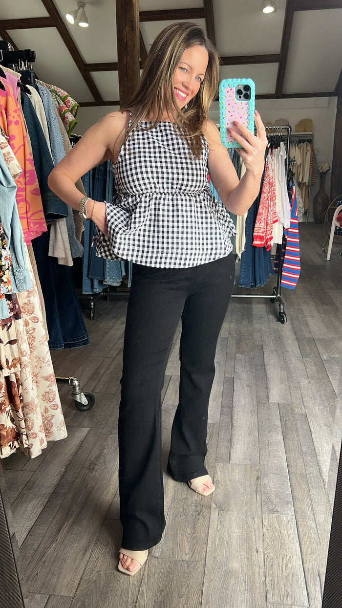 Judy Blue Black High Waisted Tummy Control Bootcut Jean