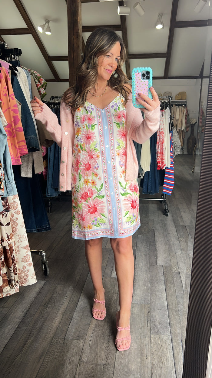 Borderline Blossom Bliss Mini Dress