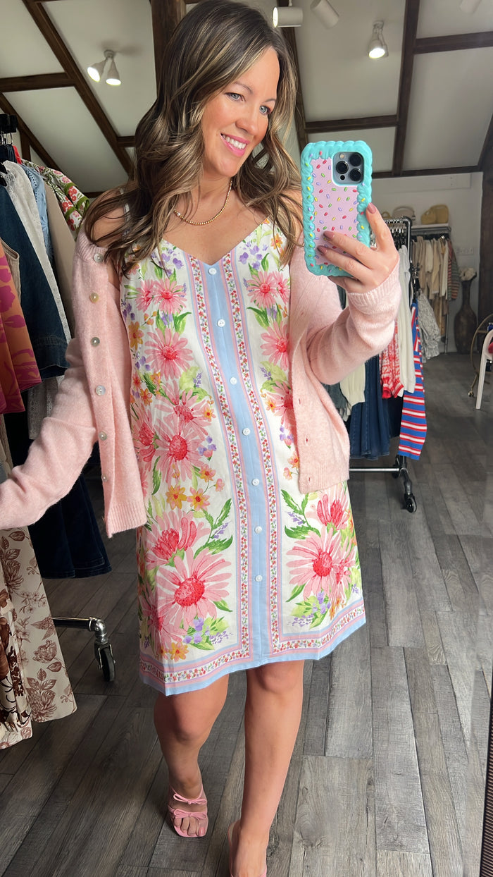 Borderline Blossom Bliss Mini Dress