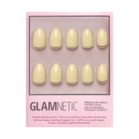 Pastel Yellow Glamnetic Nails