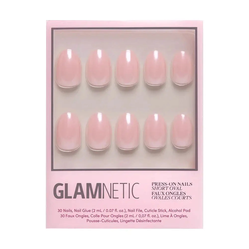 Pinch Me Press-On Nails | Short Oval | Blush Pink Glazed