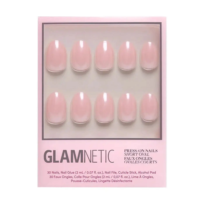 Pinch Me Press-On Nails | Short Oval | Blush Pink Glazed