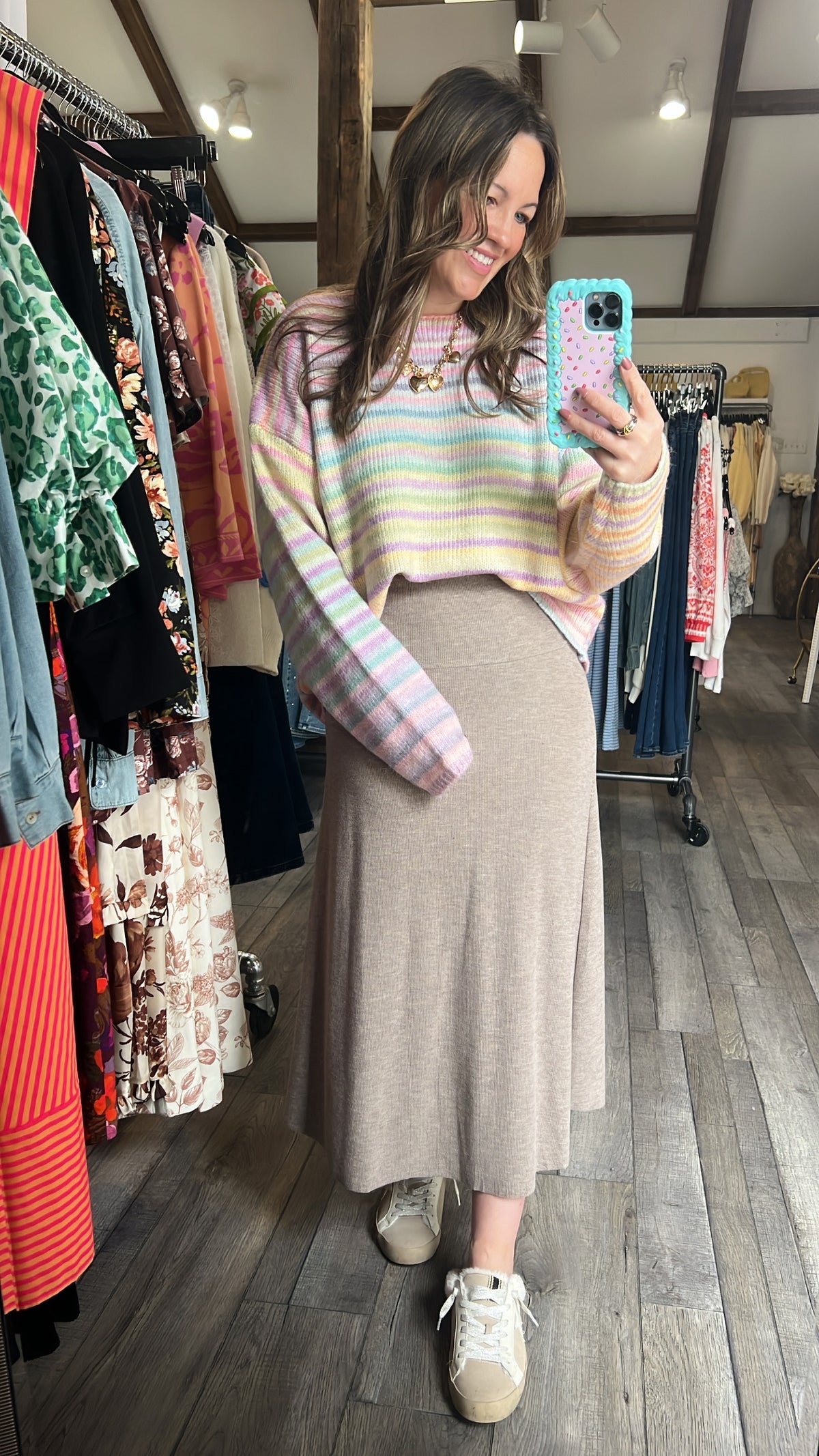 Whisper Rainbow Pastel Sweater