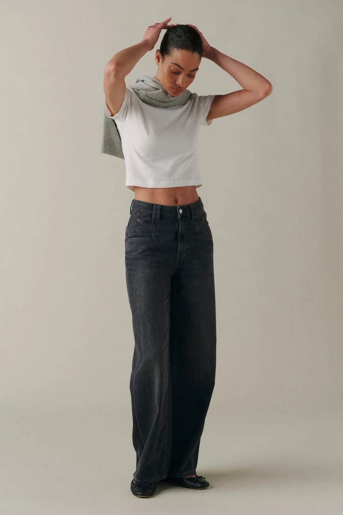 NCE Wide Leg Jeans Greyscale