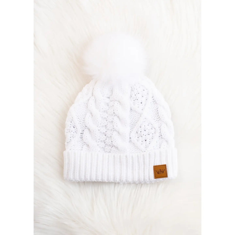 Cable Knit Pom Hat