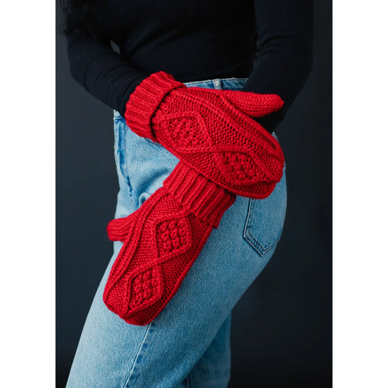 Cable Knit Mittens