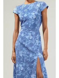 Everbloom Floral Cutout Midi Dress