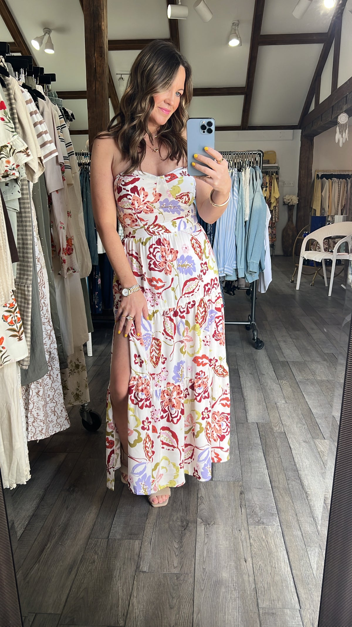 Resort Springs Floral Dress