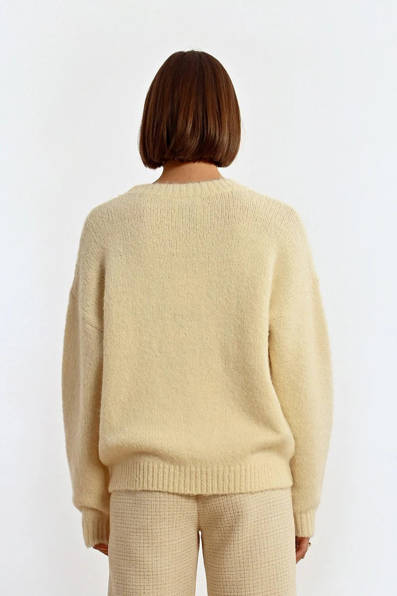 Sparkle Bright Beige Sweater