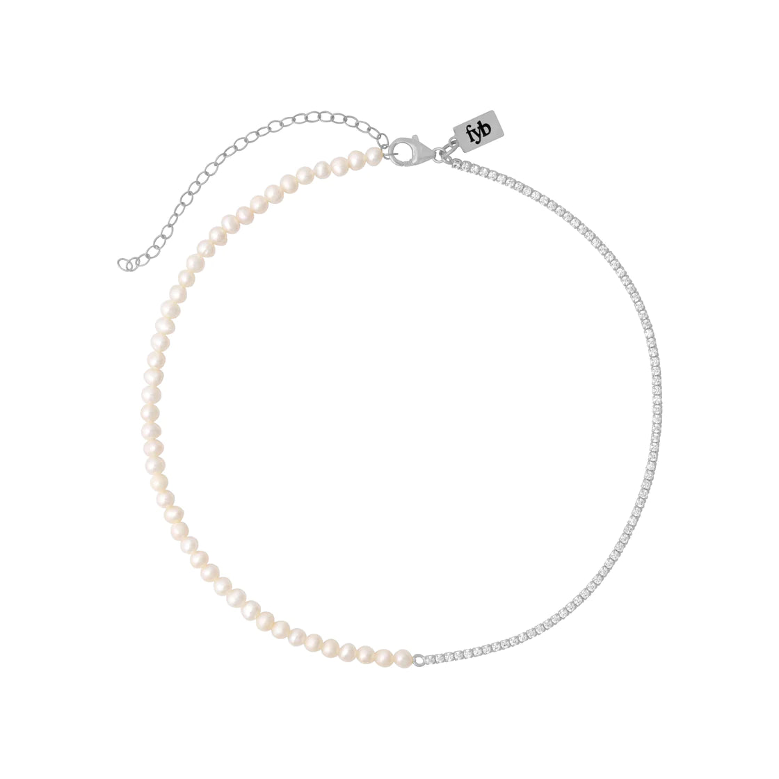 Serephina Tennis Choker-Silver