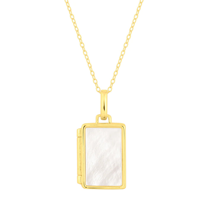 Vivienne Pearl Locket-Gold