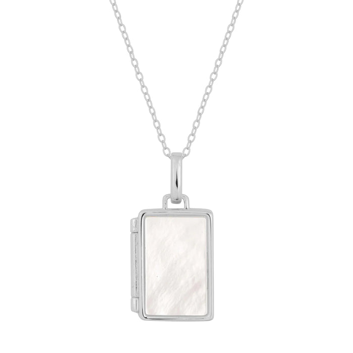 Vivienne Pearl Locket-Silver