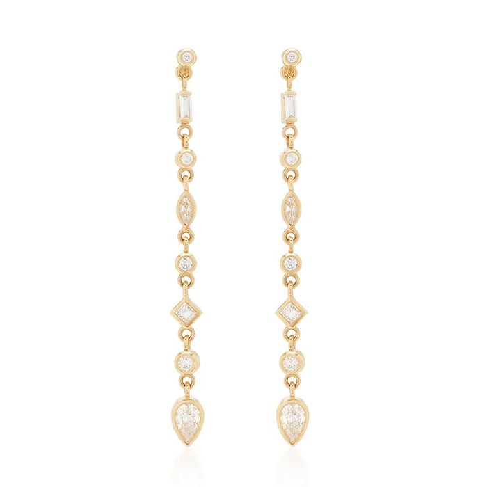 Elena Duster Earring-Gold