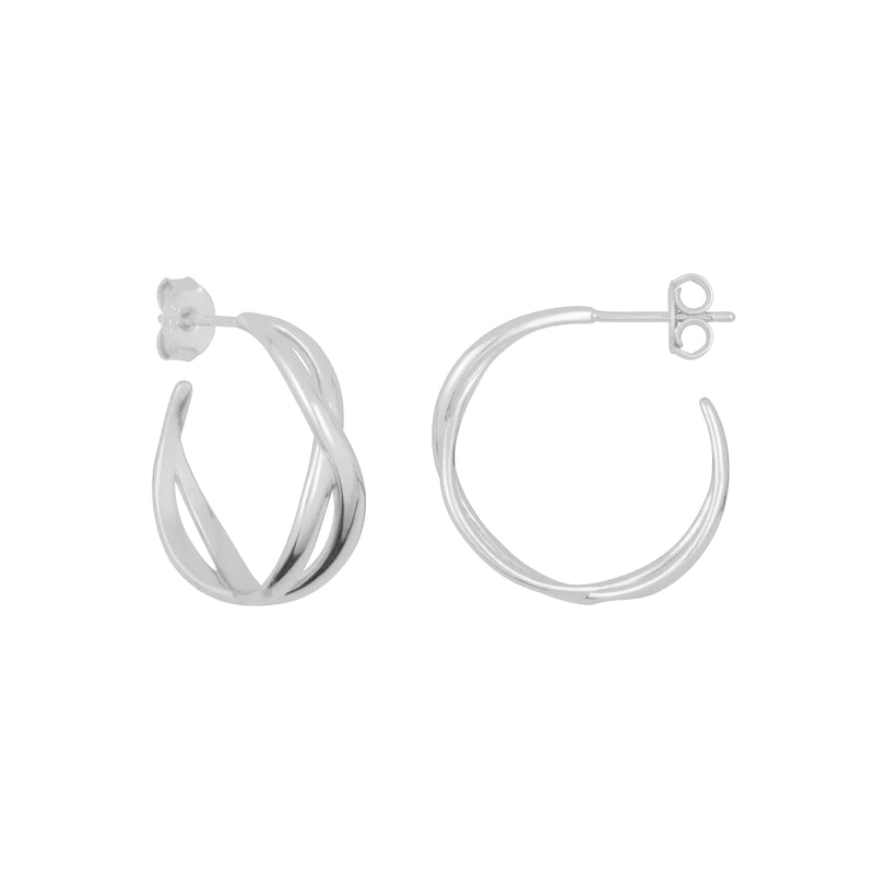 Celine Hoops-Silver