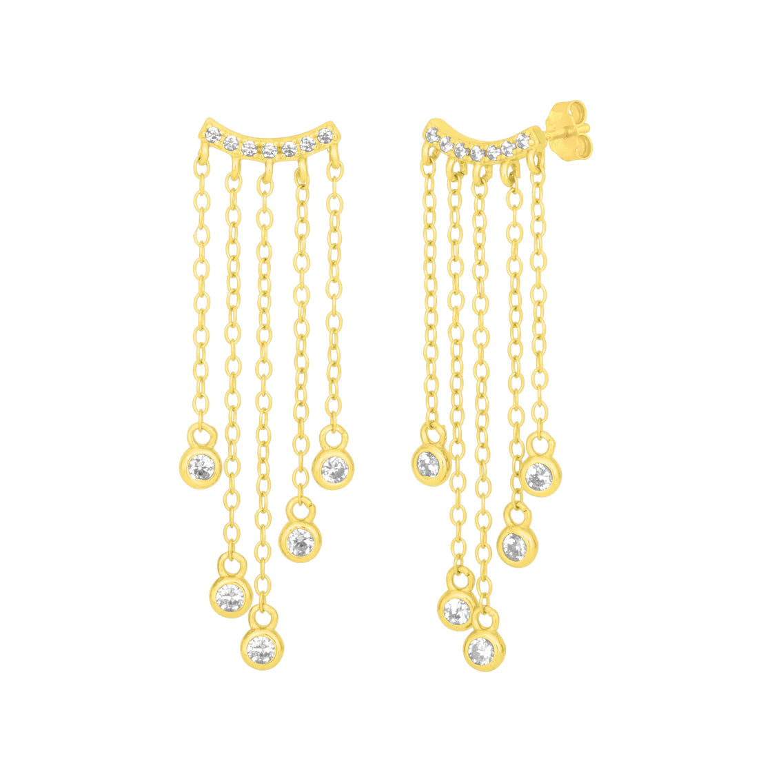 Cleo Drop Earrings-Gold