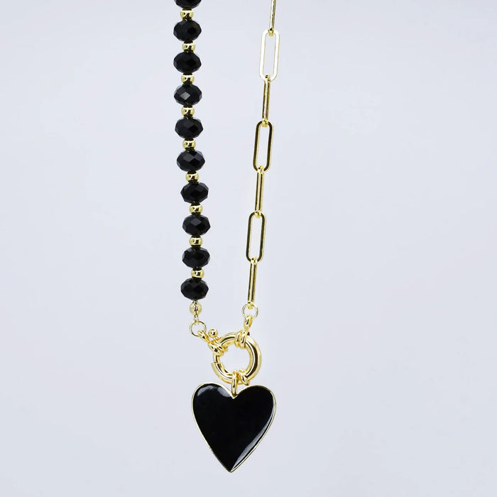 Midnight Heart Necklace