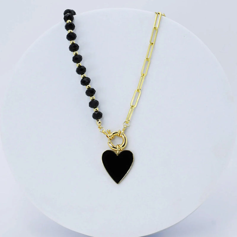 Midnight Heart Necklace