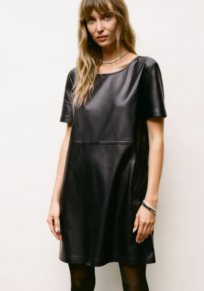 London Faux Leather Dress