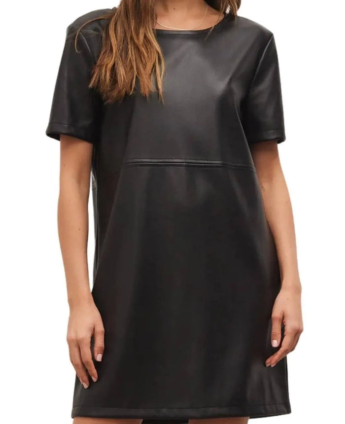 London Faux Leather Dress