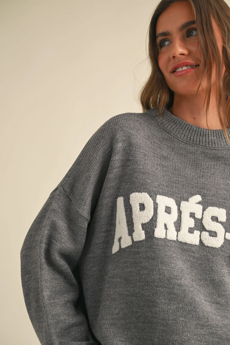 Apres Ski Letter Sweater