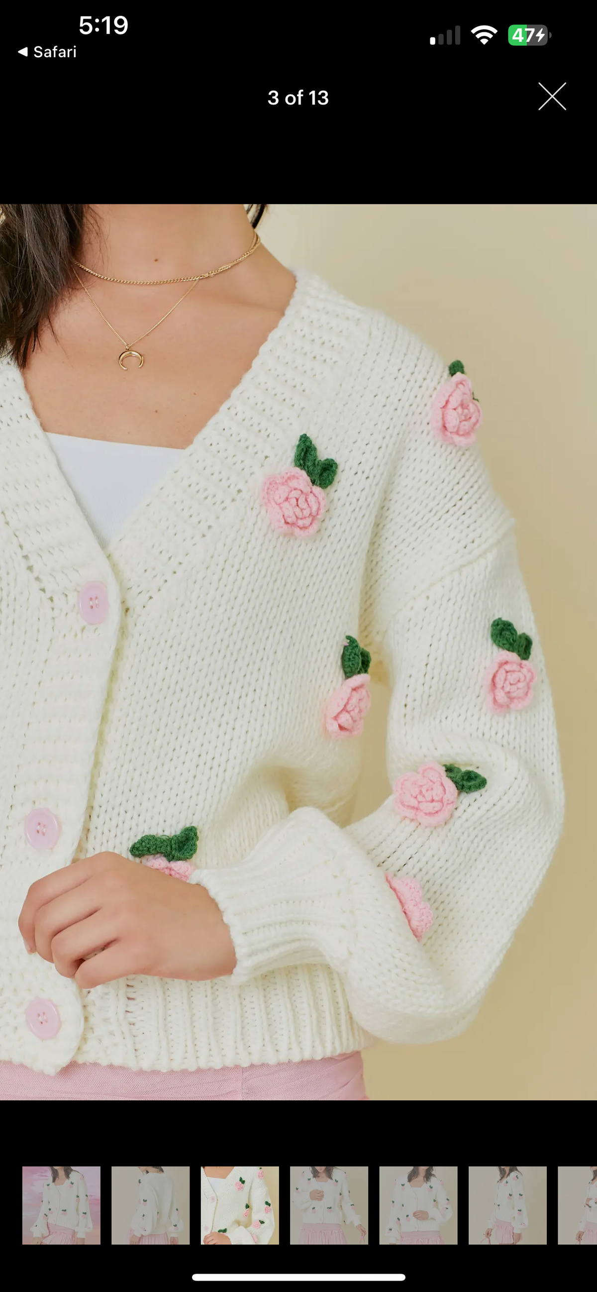 Maddie 3D Flower Cardigan