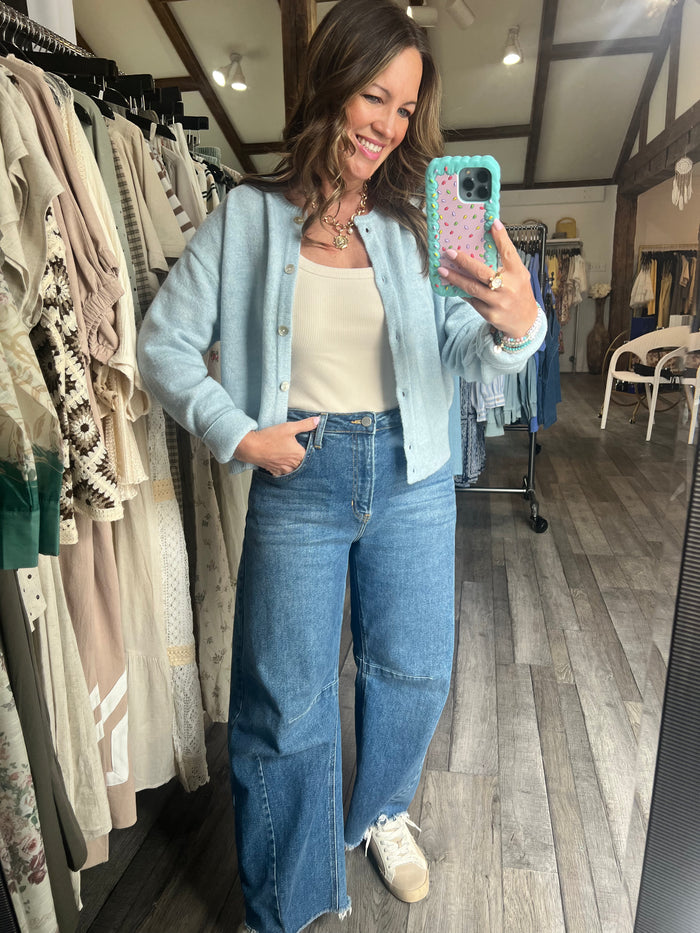 Greyson Crew Neck Cardigan-4 colors