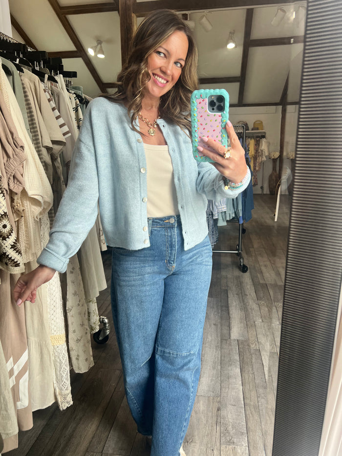 Greyson Crew Neck Cardigan-4 colors