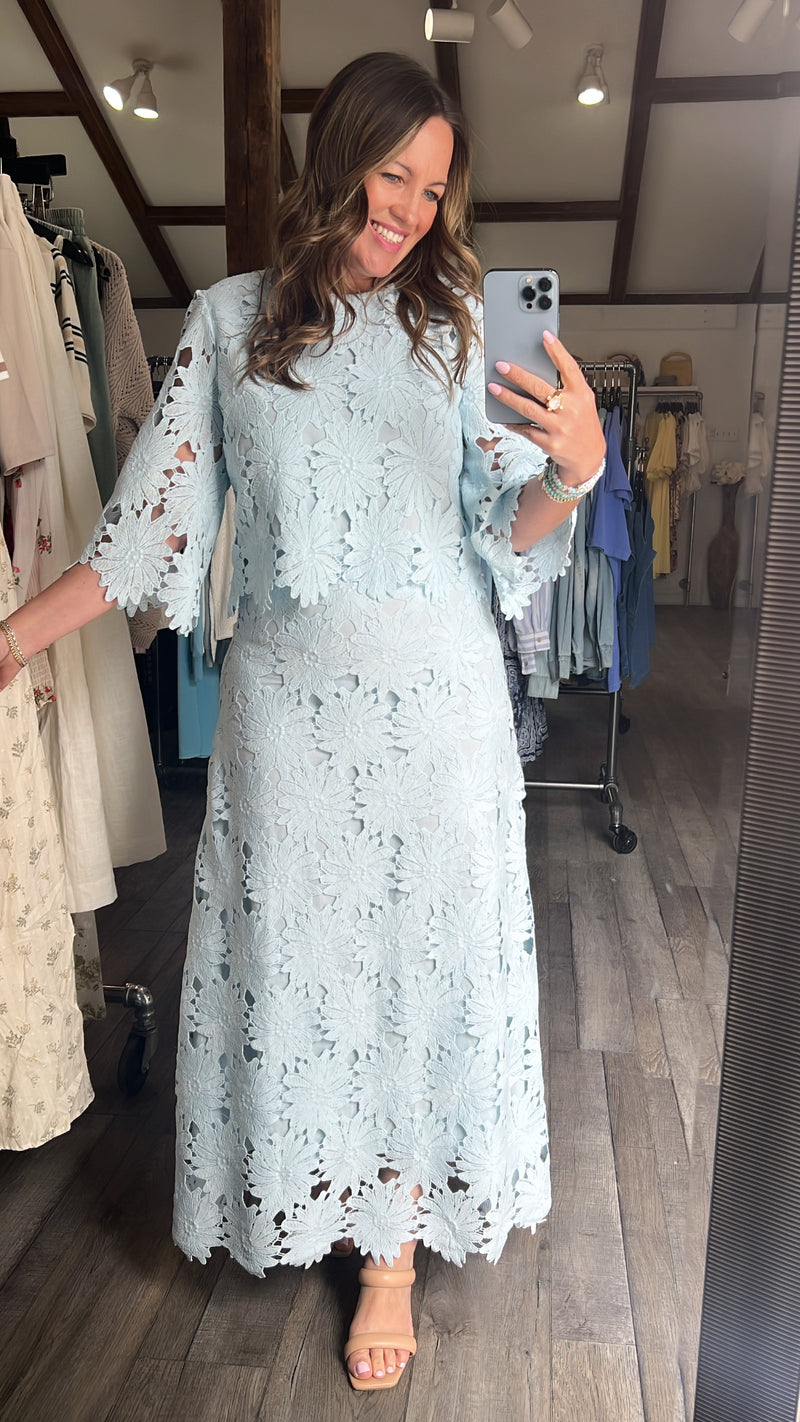Lavelle Floral Cutout Midi Set