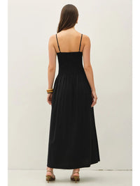 Sunshine Day Smocked Bodice Tank Midi Dress