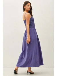 Sunshine Day Smocked Bodice Tank Midi Dress