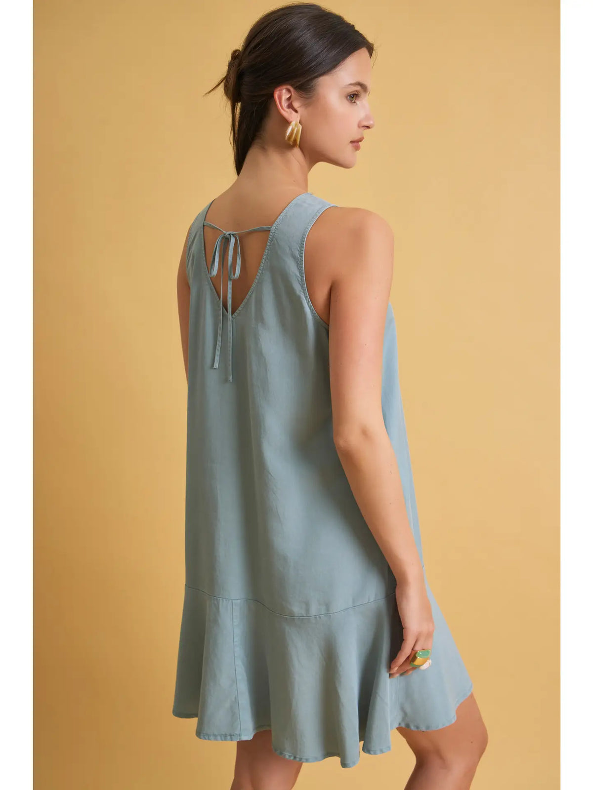 Ocean Tencel A Line Dress