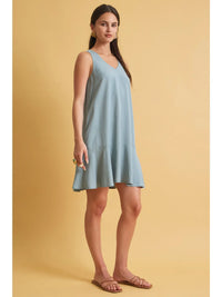 Ocean Tencel A Line Dress