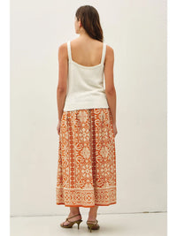 Off white cut out knit detail tank