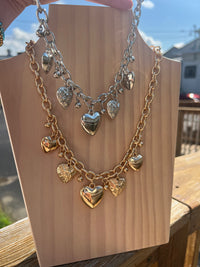 Touch Of Love Heart Charm Necklace