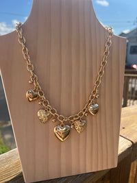 Touch Of Love Heart Charm Necklace