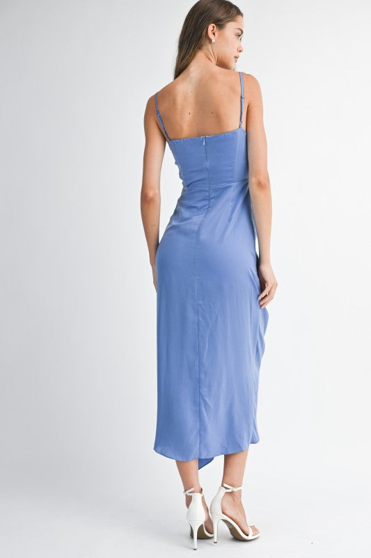 Periwinkle Mermaid Ruffle Dress