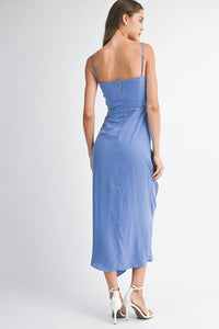 Periwinkle Mermaid Ruffle Dress