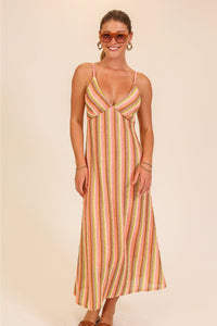 Striped Crochet Vacation Dress