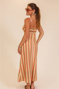 Striped Crochet Vacation Dress
