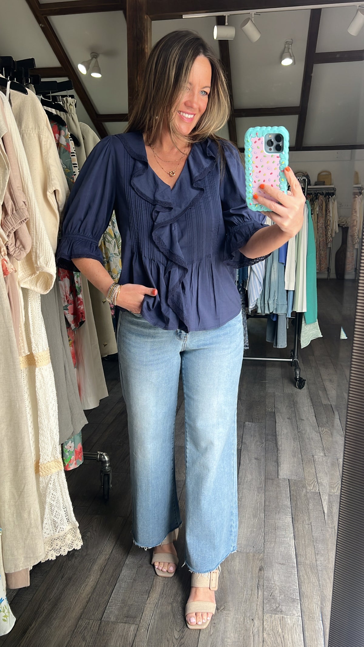 Indi Ruffle Blouse