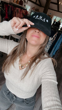 Blush Buffalo Cord Cap