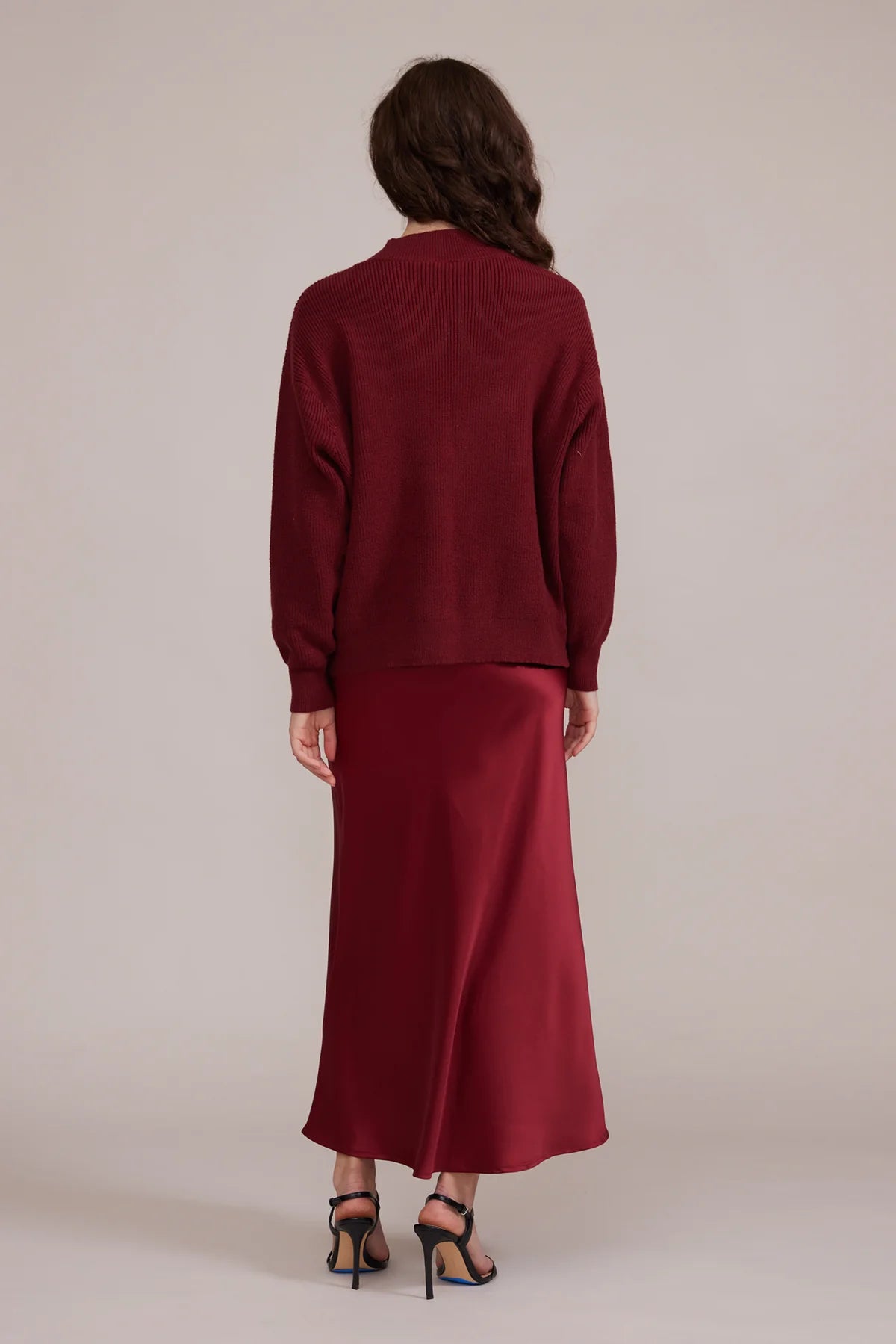 Katianna Maroon Maxi Skirt