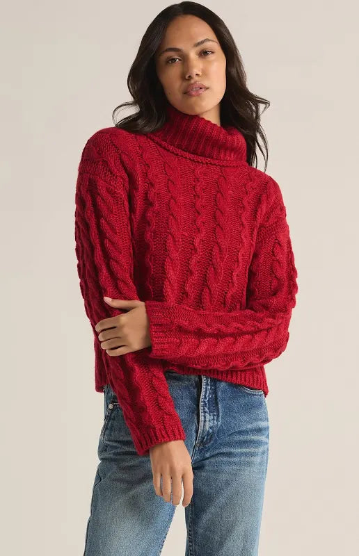 Tied To You Sweater Red