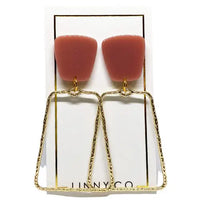 Kaelyn Linny Earring-Dusty Pink