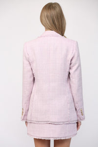 Lilac Tweed Blazer